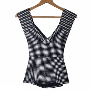 Anthropologie Monochrome Patterned Tank Top